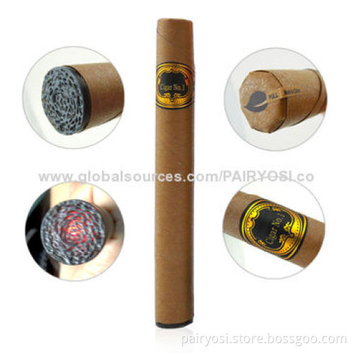 Disposable e cigar-1800 puffs with soft suction nozzle, color box packing with display box